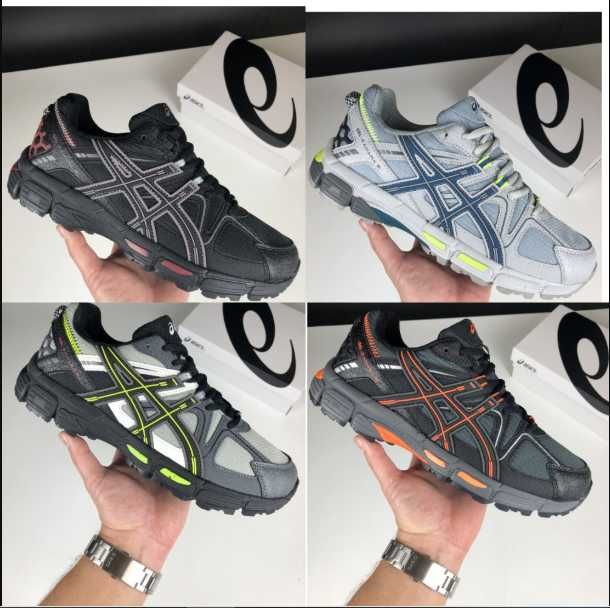 Кросівки зимові Asics gel kahana 8 Black White gore tex зимние