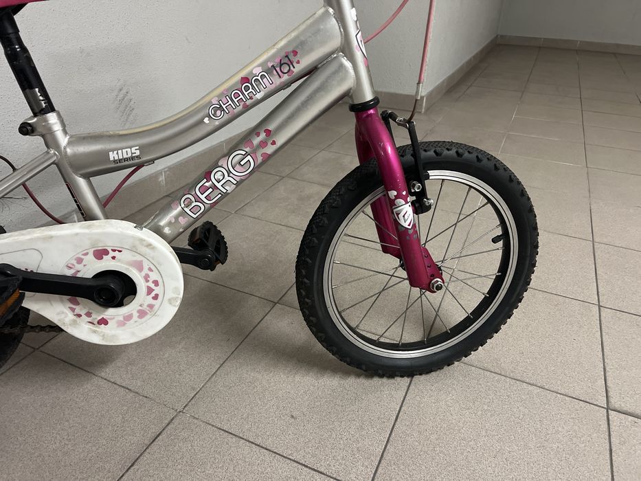 Bicicleta berg charm 16 rosa usada