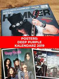 Metal Hammer 2019 - Slash, Plakat XL: Deep Purple, Kalendarz 2019