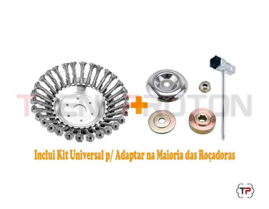 Promoção de Escovas de Aço p/ Roçadora a Gasolina