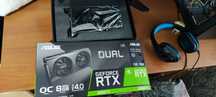 Відеокарта Asus Dual 3060Ti GDDR 6X Память 1+ Рік гарантії!