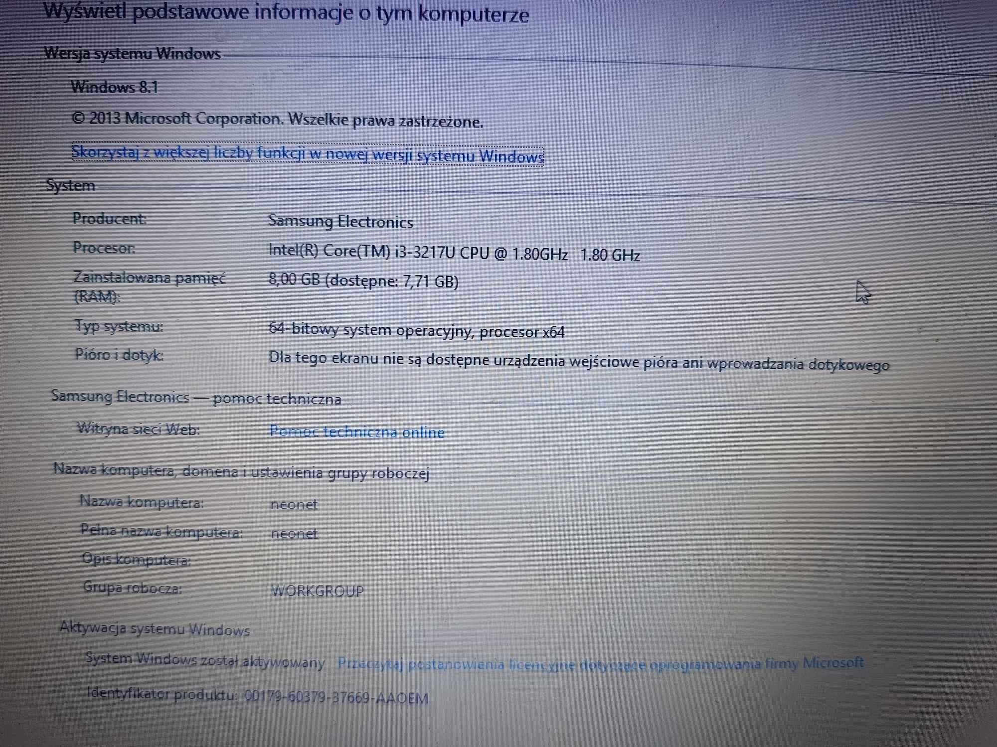 Laptop Samsung NP530U3C