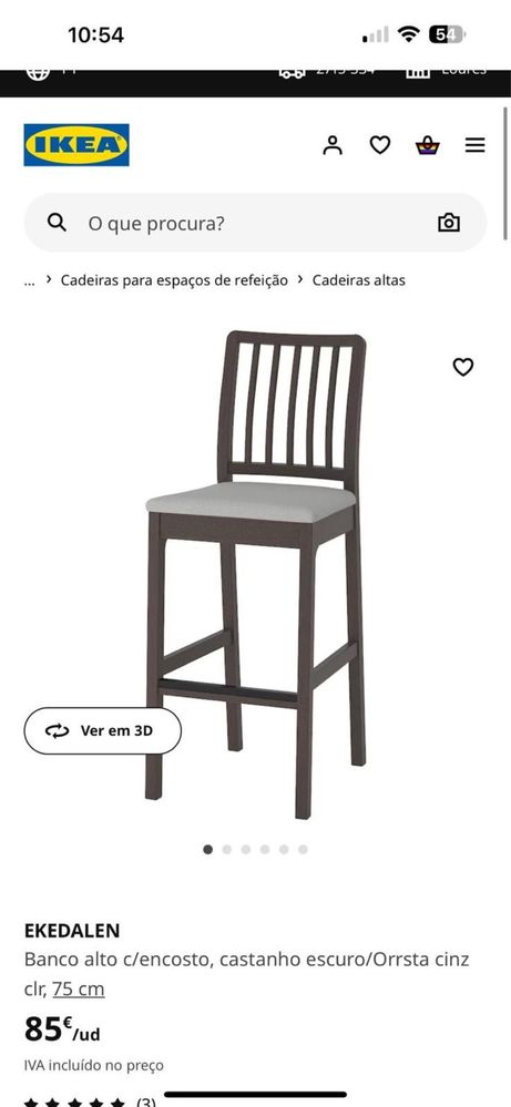 Cadeiras Altas IKEA