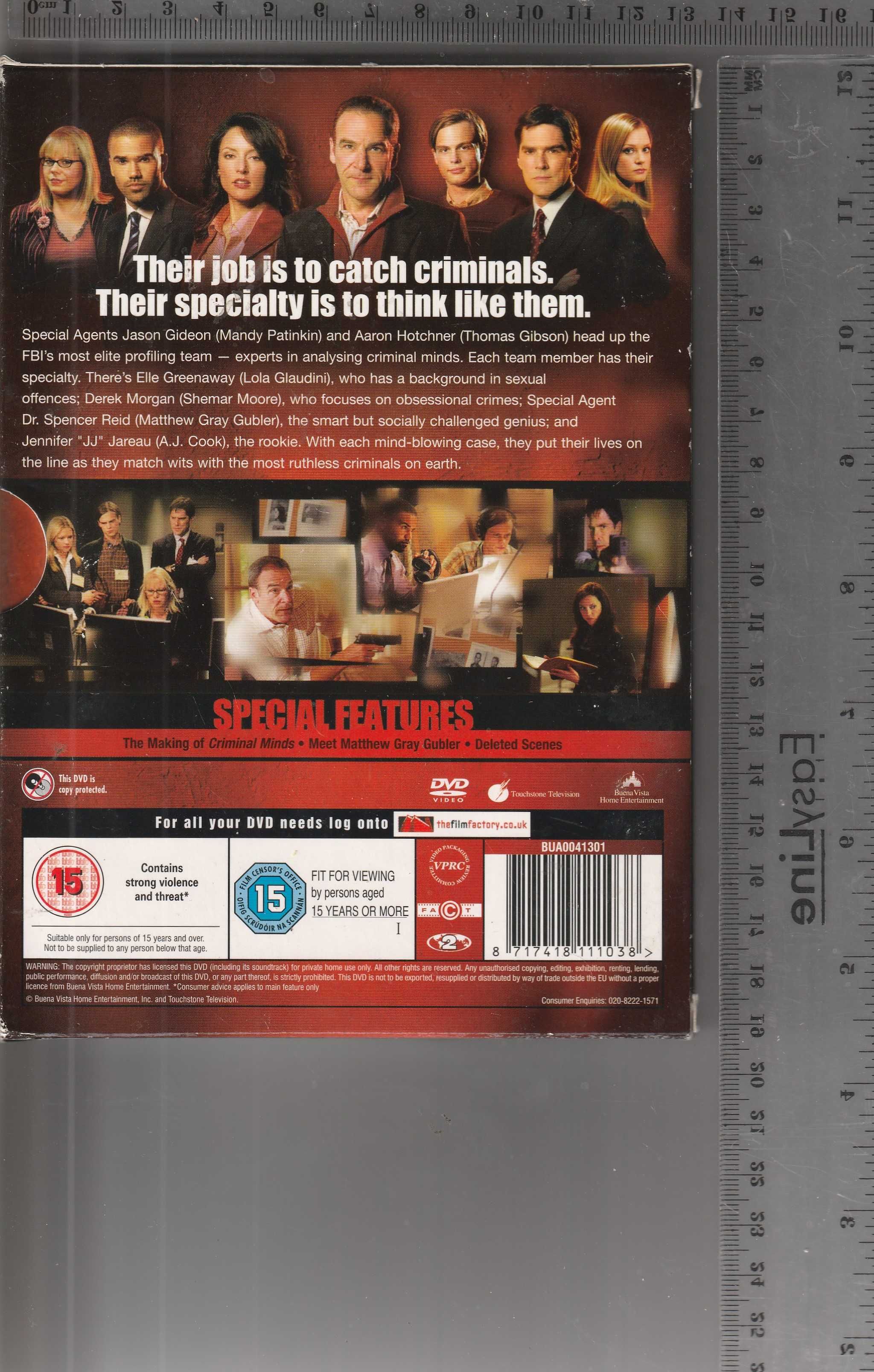 Criminal Minds Season 1 (Zabójcze Umysły Sezon 1) (EN) DVD