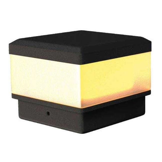 NOWA Lampa LED na daszek słupka 10 x 10 cm czarna