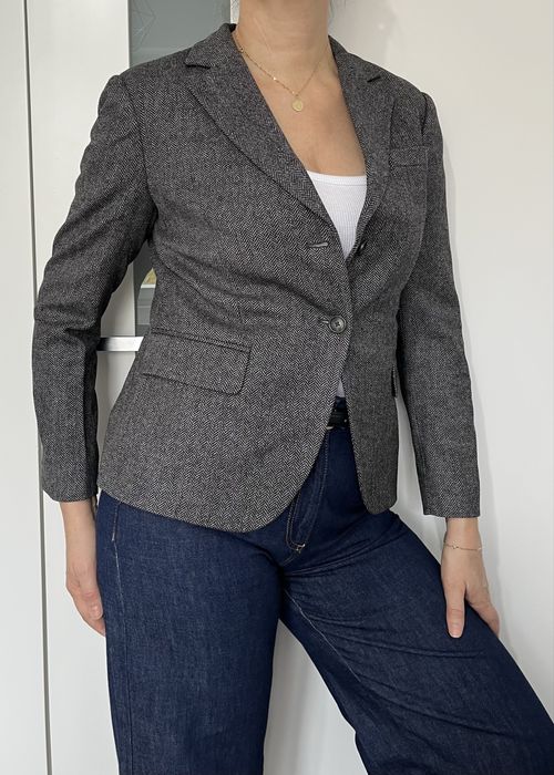 Gant wełniana tweedowa marynarka