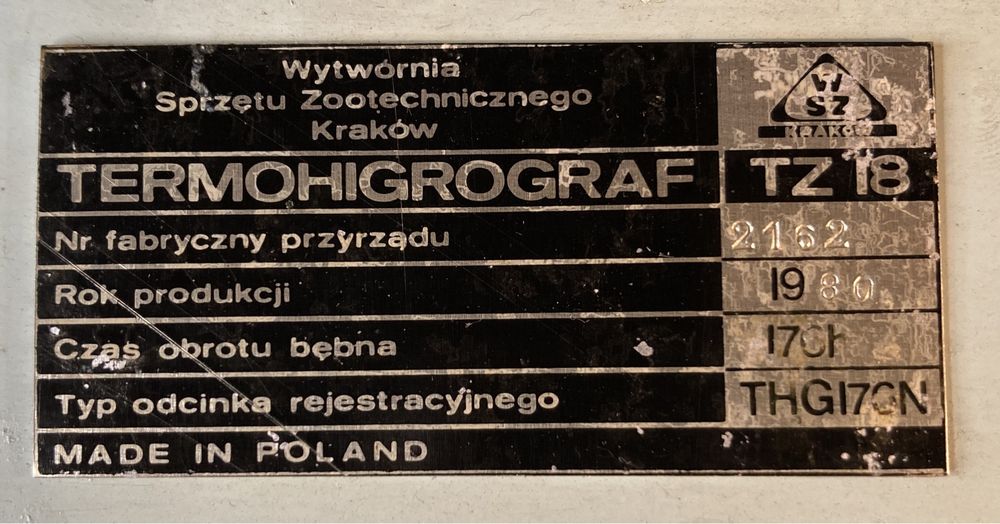 Termohigrograf Made in Poland