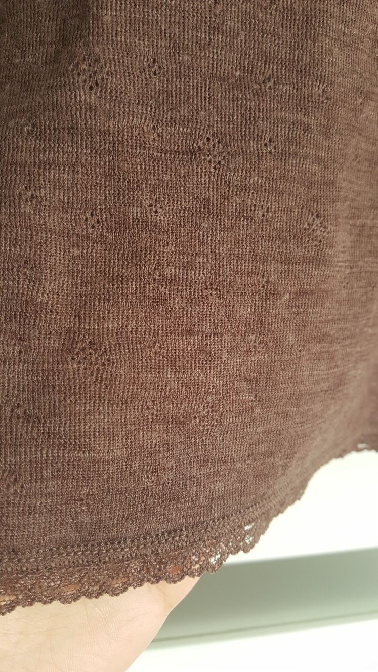 Ażurowa bluzka merino wełna kołnierzyk Name It r.4lata 104cm