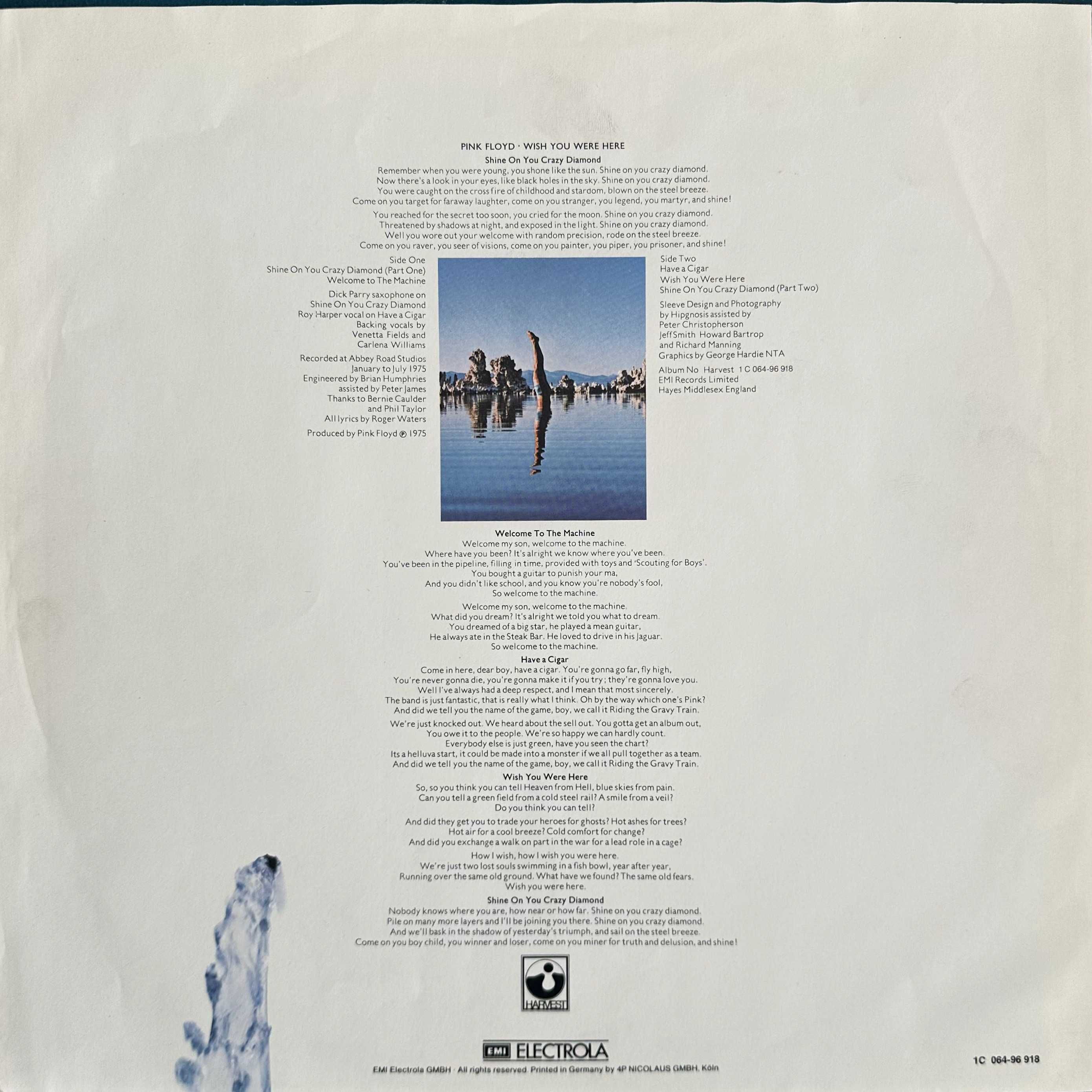 Pink Floyd - Wish You Were Here (Vinyl, 1975, Germany)