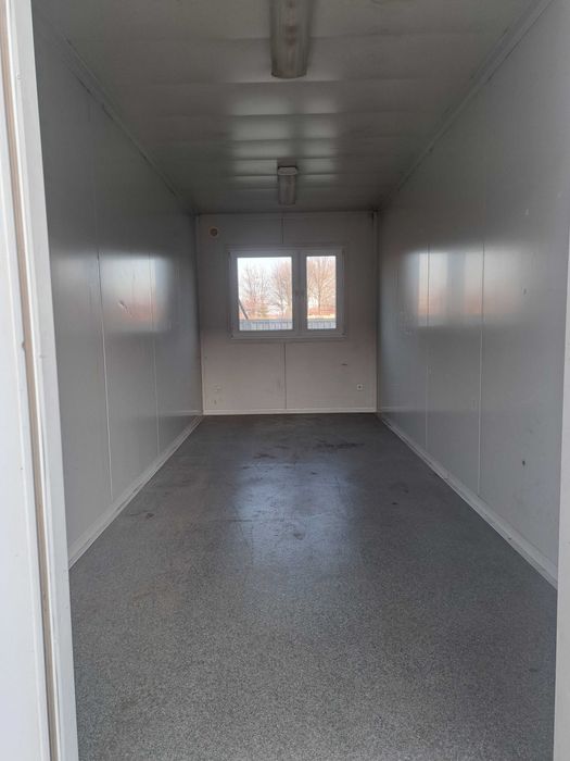 Kontener biurowy socjalny ciepły szczelny 6,05x2,43m zasilanie 230V