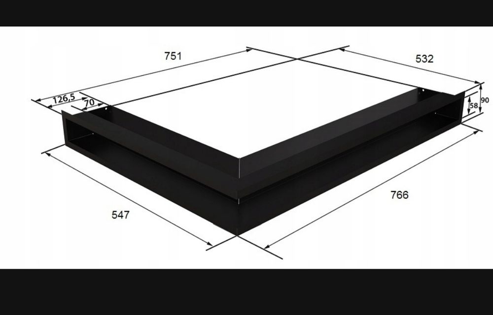 Kratka wentylacyjna Luft narożna firmy Kratki