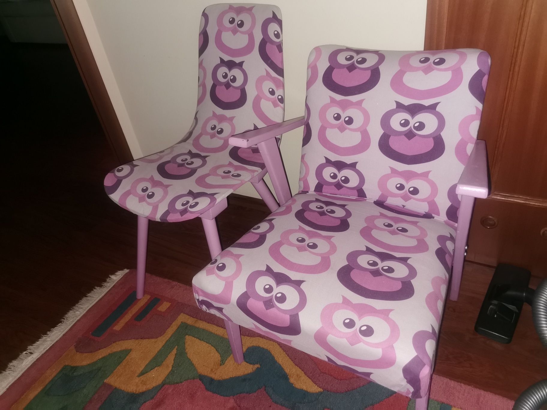 Fotel i krzesło dla dzieci Sowa