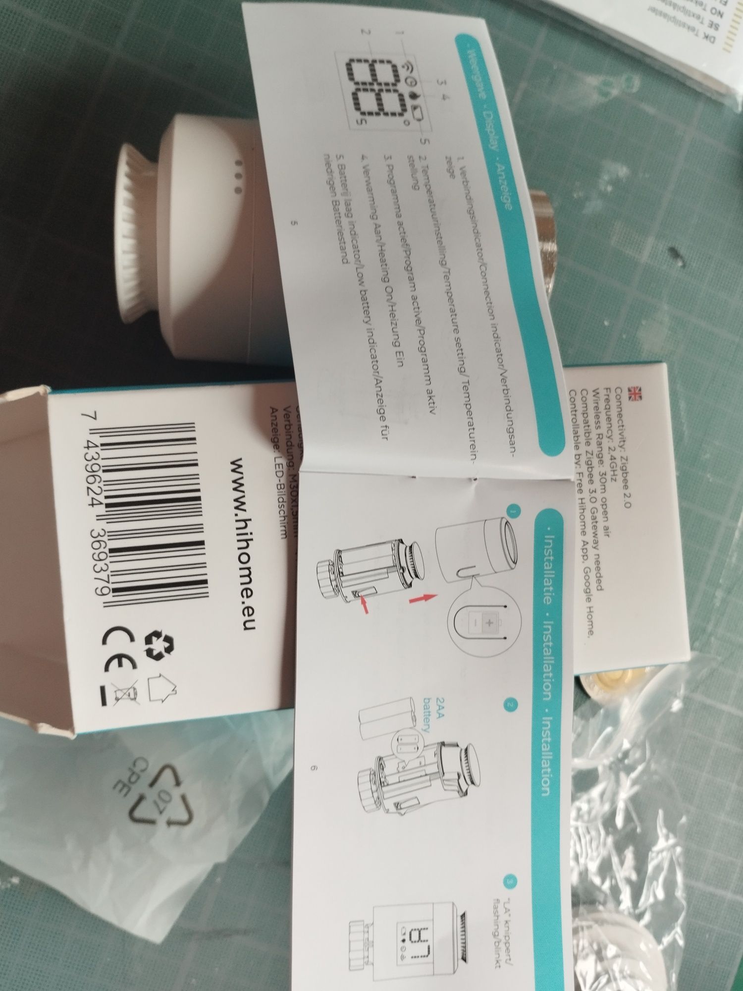 термоголовка Danfoss Eco™ Bluetooth014G1001 и  HiHome Smart Zigbee