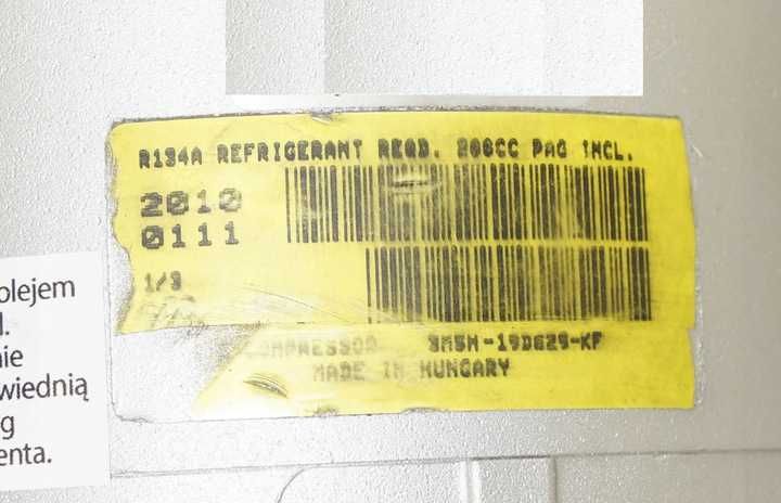 Sprężarka. klimatyzacji 3M5H-19D629-KF 1.6 TDCI D FORD MAZDA VOLVO