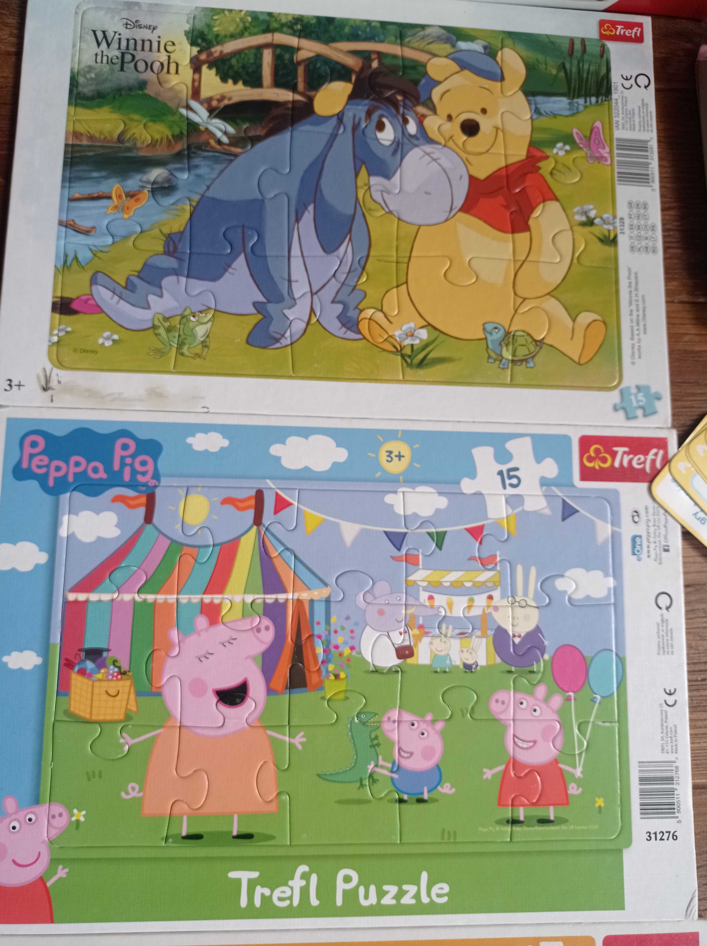 Puzzle świnka Peppa Kubuś Puchatek