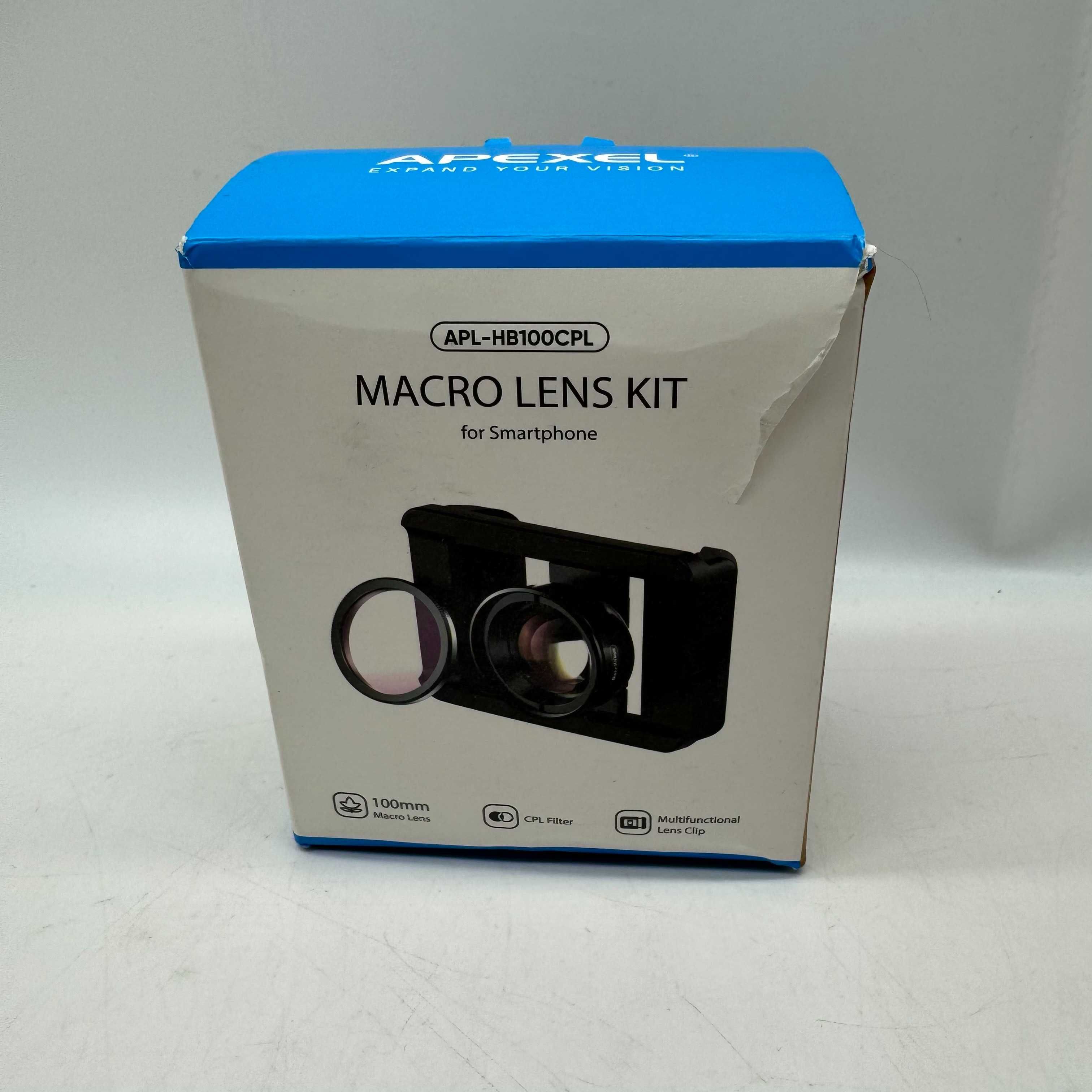 Apexel Obiektyw 100mm Makro Cpl Case do Smartphona