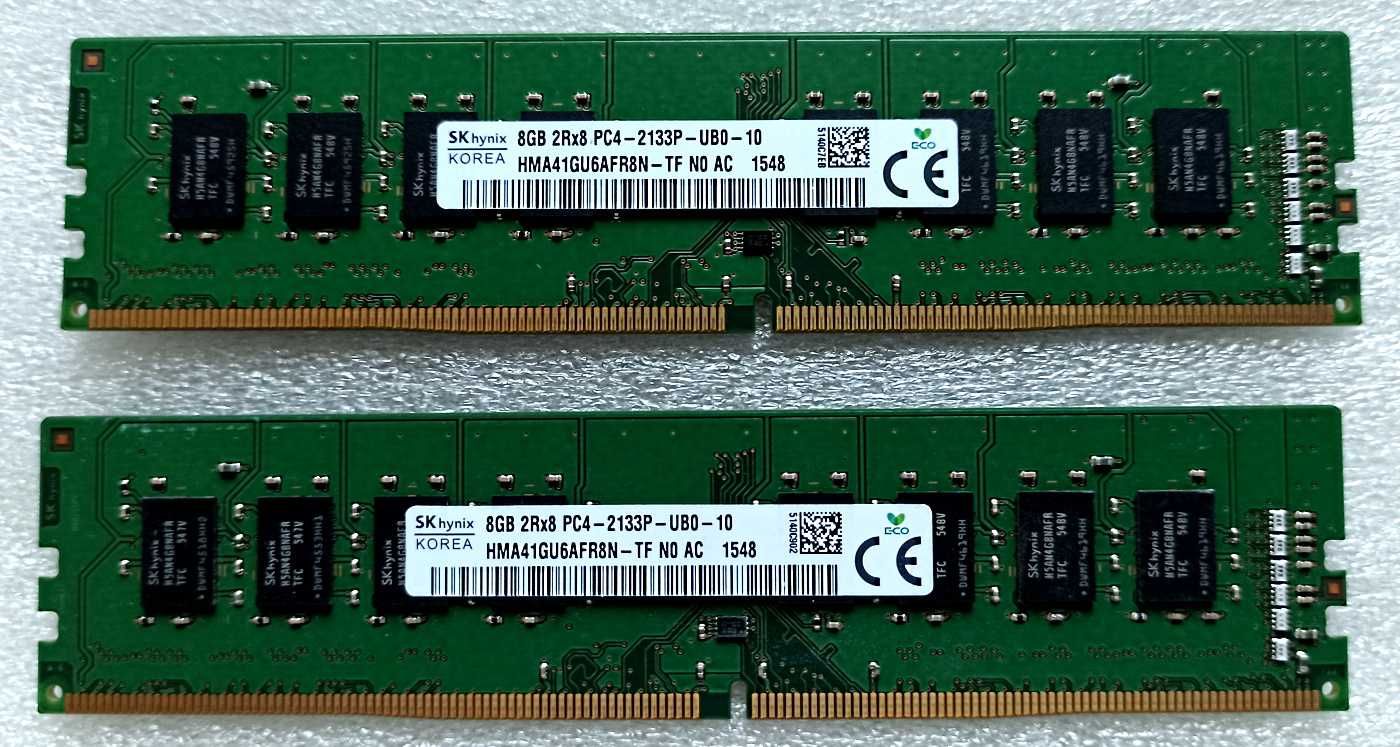 16 Gb (8 + 8) DDR4 2133 МГц PC4-17000