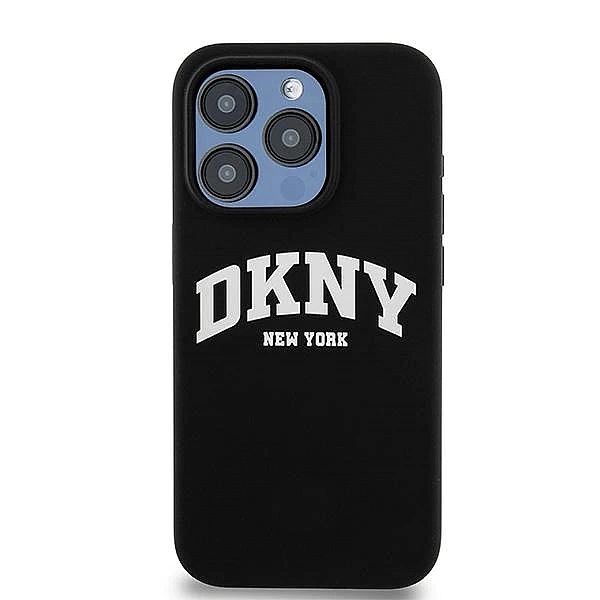 Etui DKNY Liquid Silicone White Printed Logo MagSafe na iPhone 14 Pro