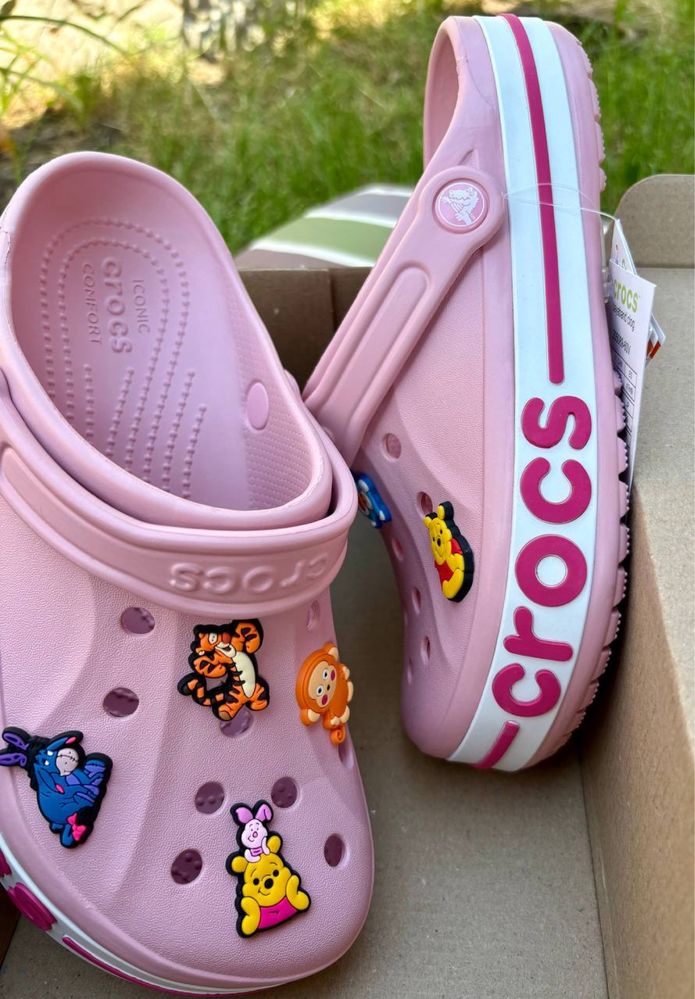Крокси рожеві Crocs Bayaband 38, 39 розмір | Оригінал, нові. Топ