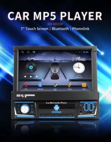 Android 11 uniwersalne radio samochodowe 1 Din 7 IPS chowany ekran