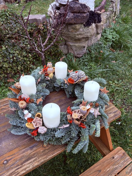 Stroik wianek adwentowy świąteczny