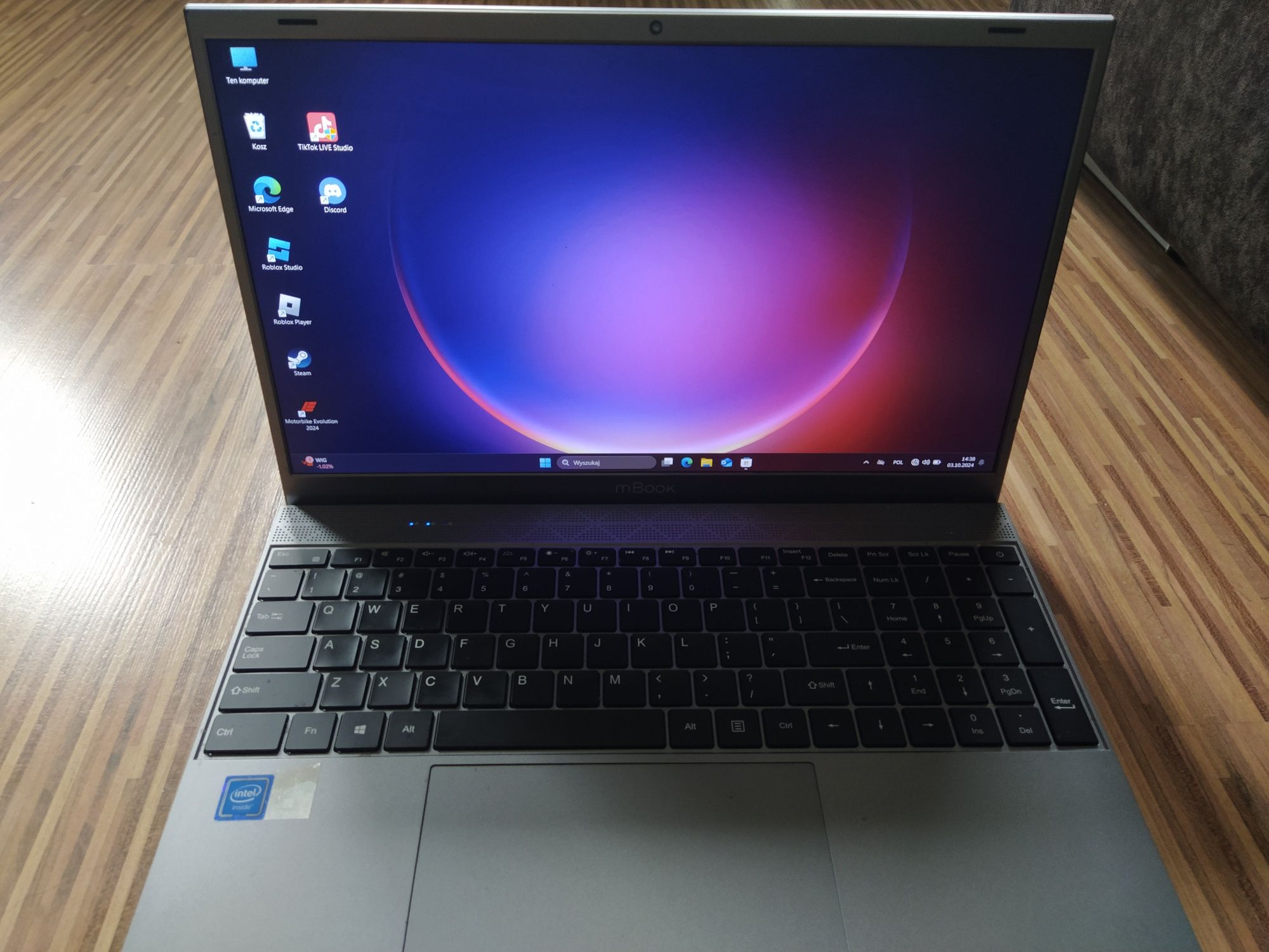 Laptop MAXCOM Office mBook 15.6" IPS Celeron J4125 8GB RAM 256GB SSD W