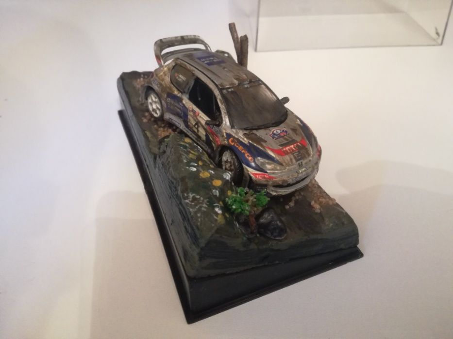 diorama escala 1/43 peugeot 207 wrc