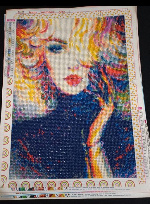 Telas feitas em Diamond Painting