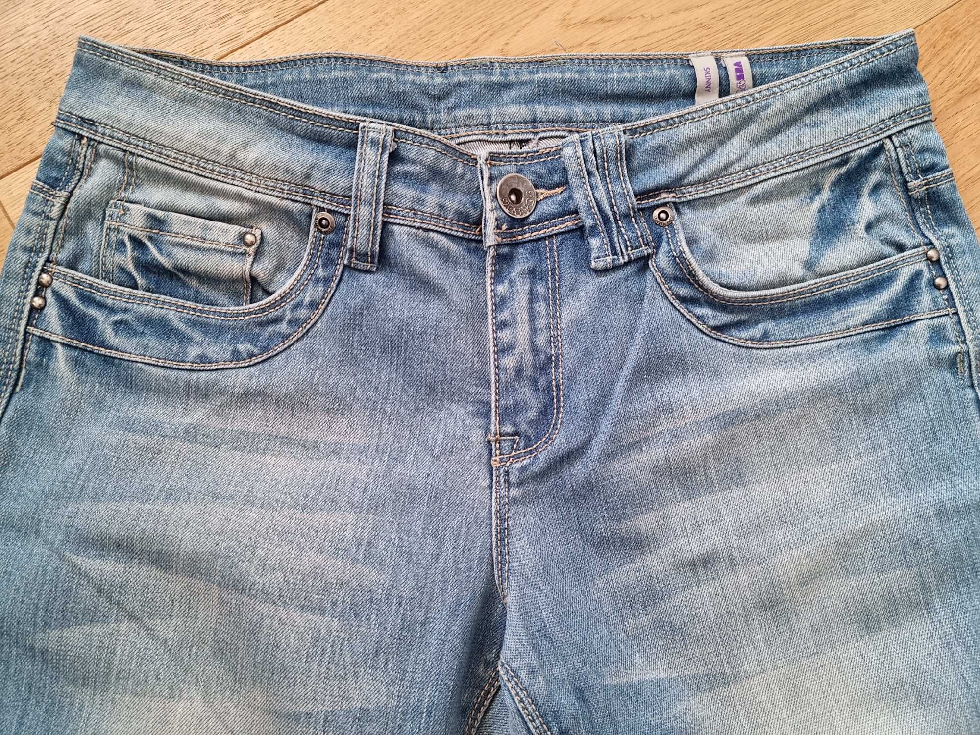 Spodnie jeansy skinny YesYez - rozmiar 38/ M