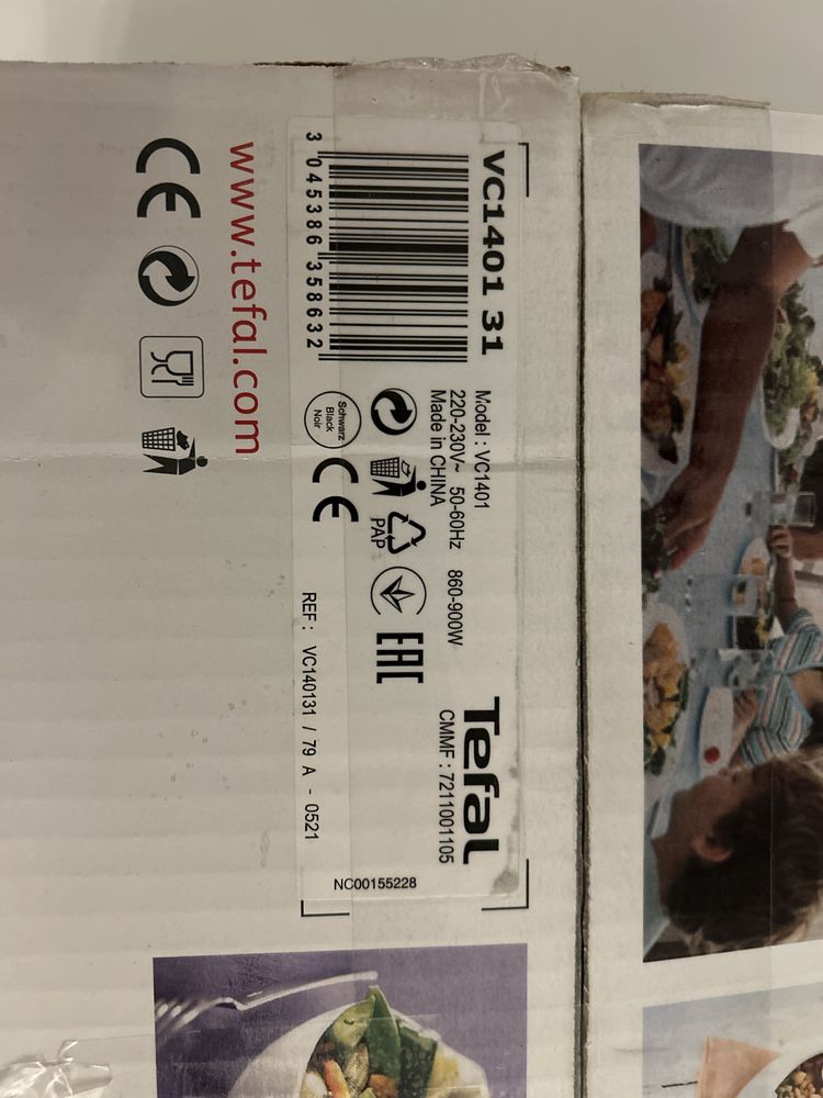 Parowar Tefal VC1401 – 6L, 900W, stan bardzo dobry