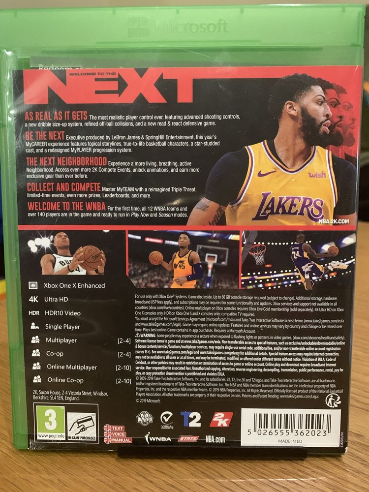 NBA 2K 20 Xbox One używana