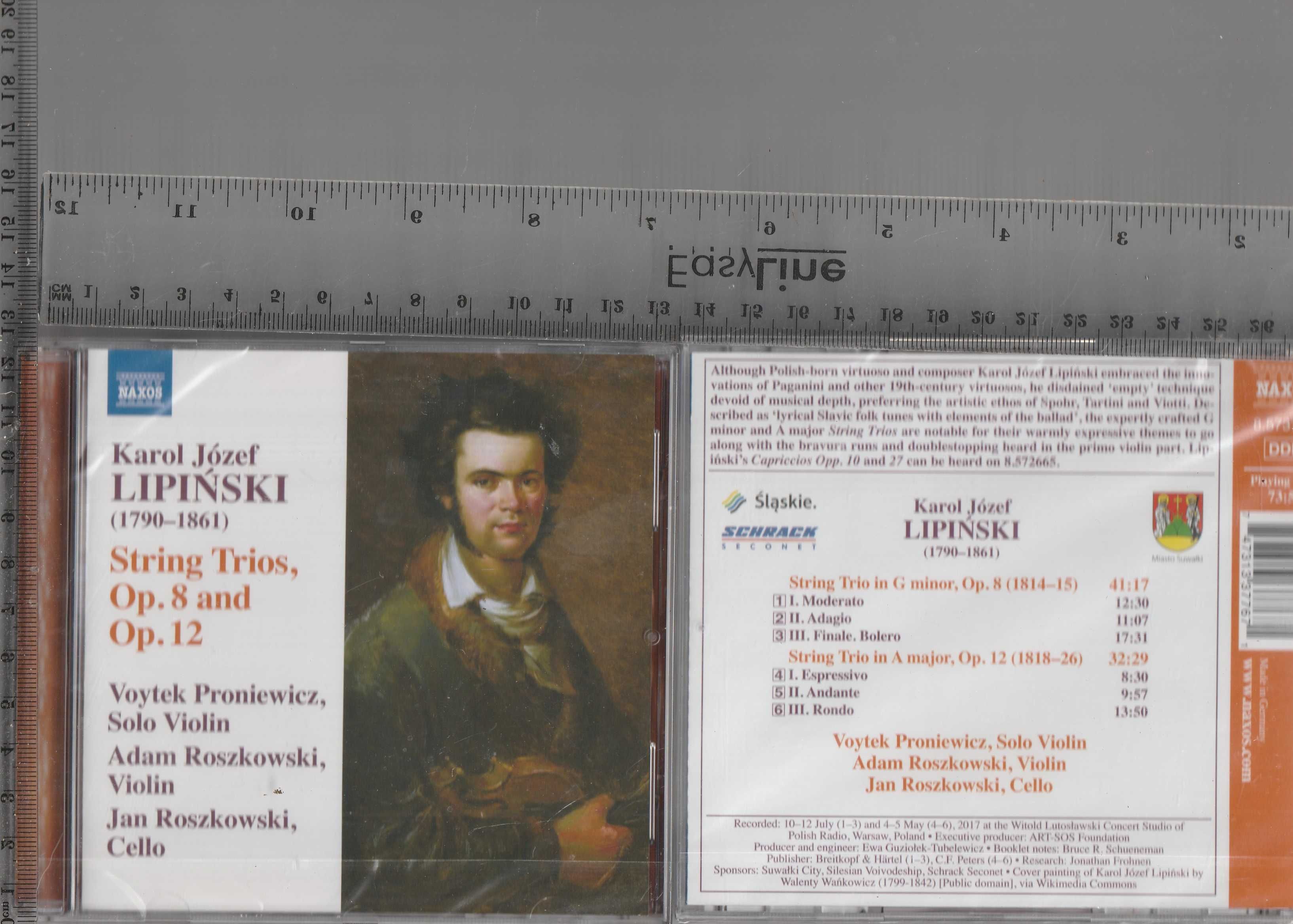 Karol Józef Lipinski: String Trios, Op. 8 and Op.