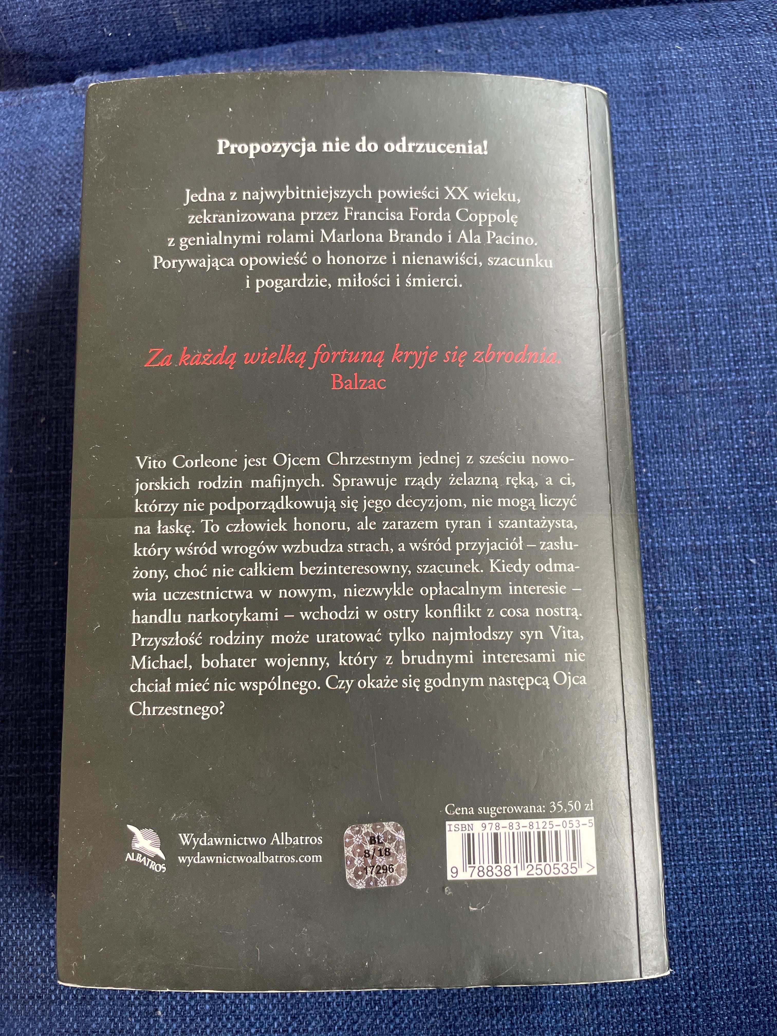 Książka Ojciec Chrzestny