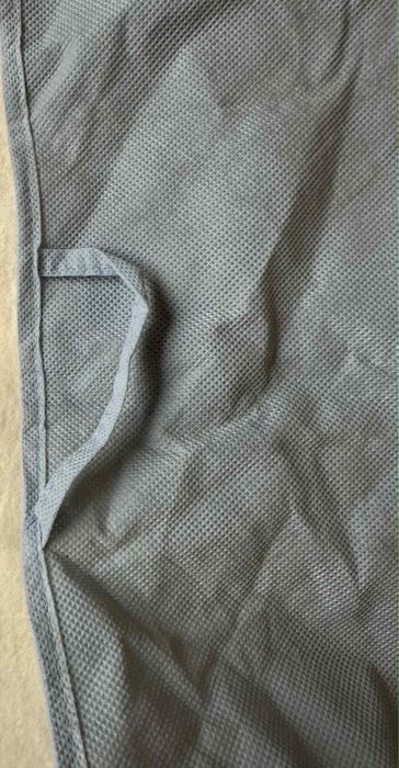 Чохол для одягу сірий з вішаком