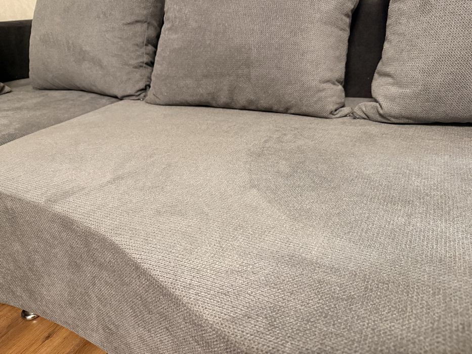 Кутовий розкладний диван як новий | Велюр + ніші для білизни