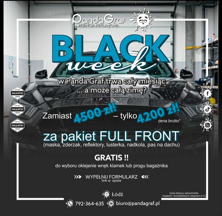 PPF i oklejanie aut, busów i flot – reklama   i zabezpieczenie lakieru