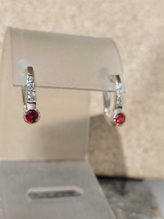 серебряные серьги