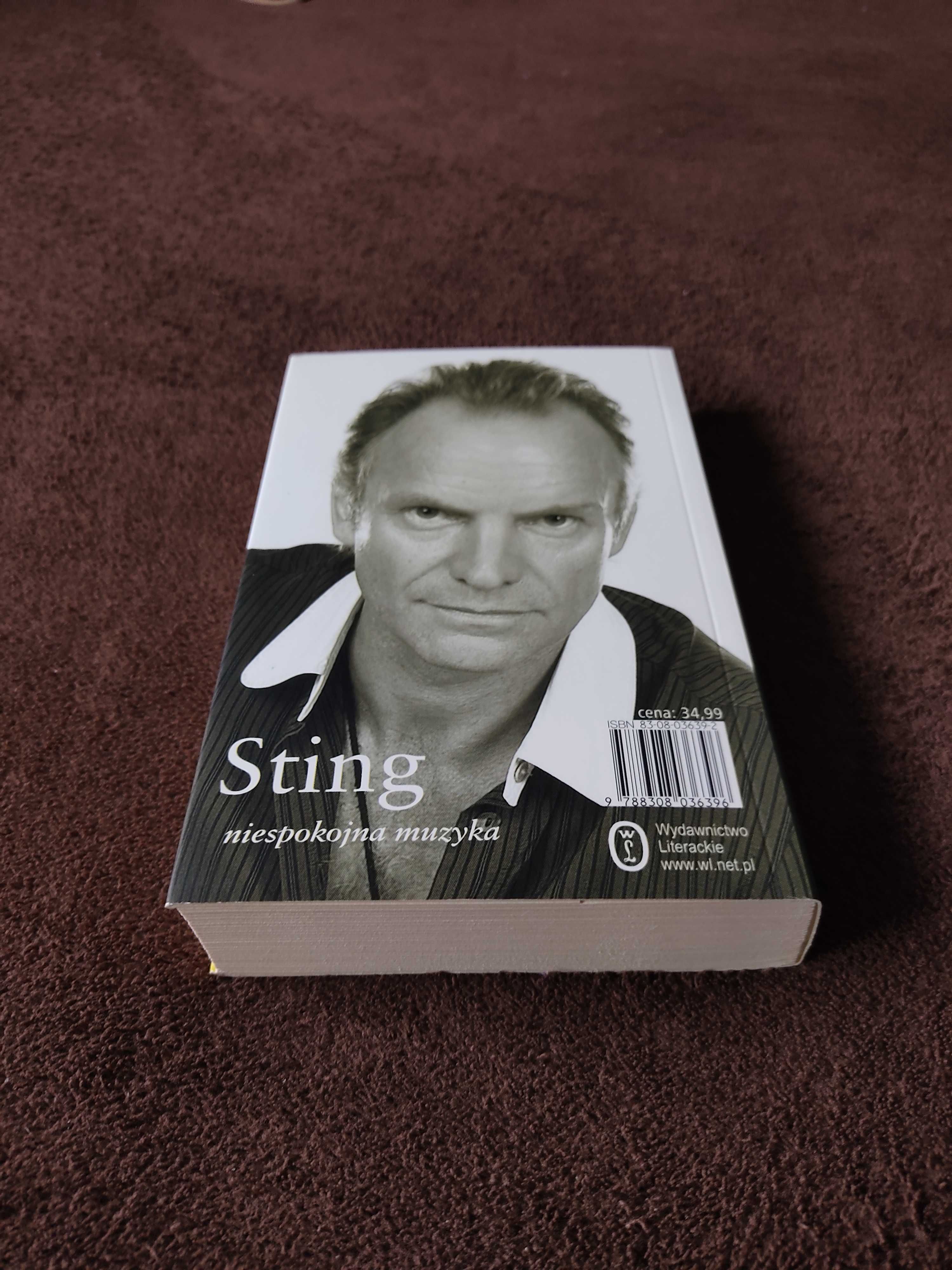 "Niespokojna muzyka" autobiografia Stinga [Gordon Matthew Sumner] nowa
