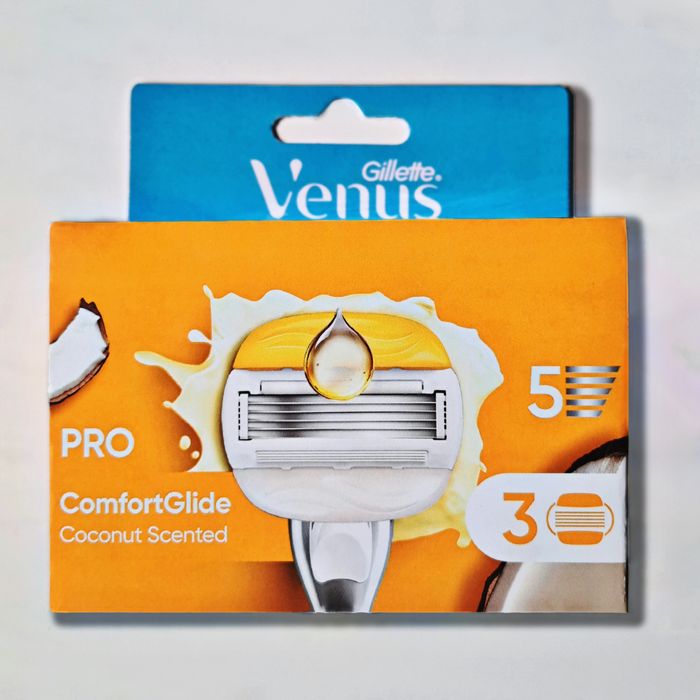 3 шт Gillette Venus PRO ComfortGlide Coconut Scent (з подушками Olay)