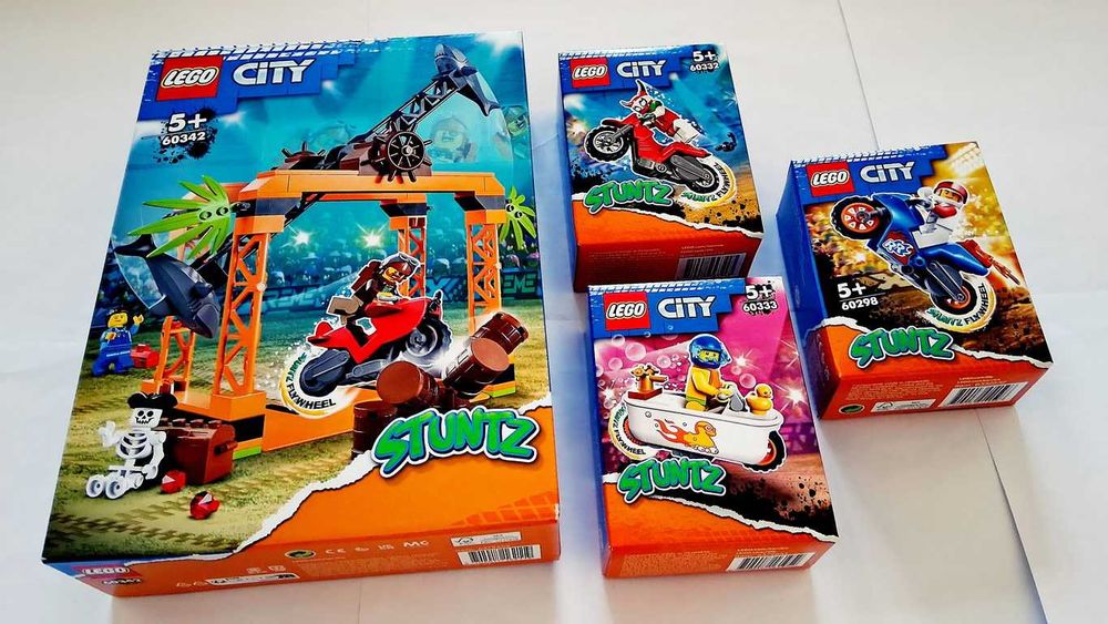 Lego City Stuntz Lote conjunto de 4 sets selados