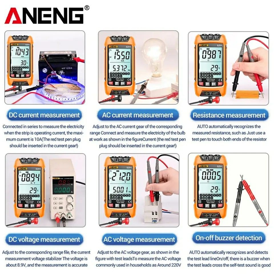 Мультиметр ANENG SZ01 SZ02