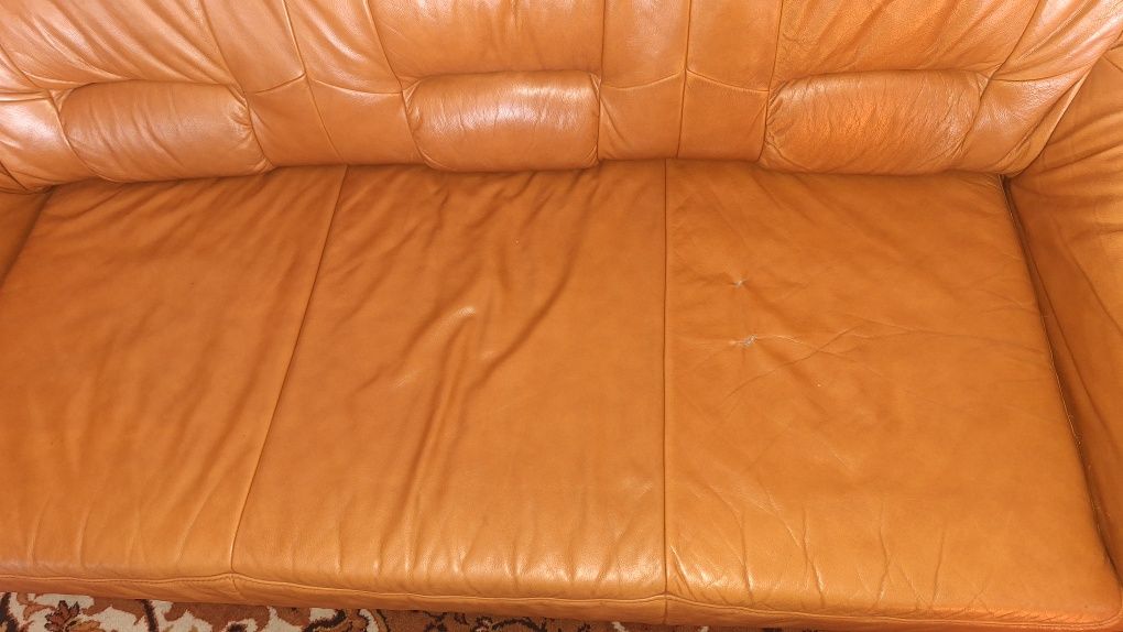 Sofa skórzana i 2 fotele
