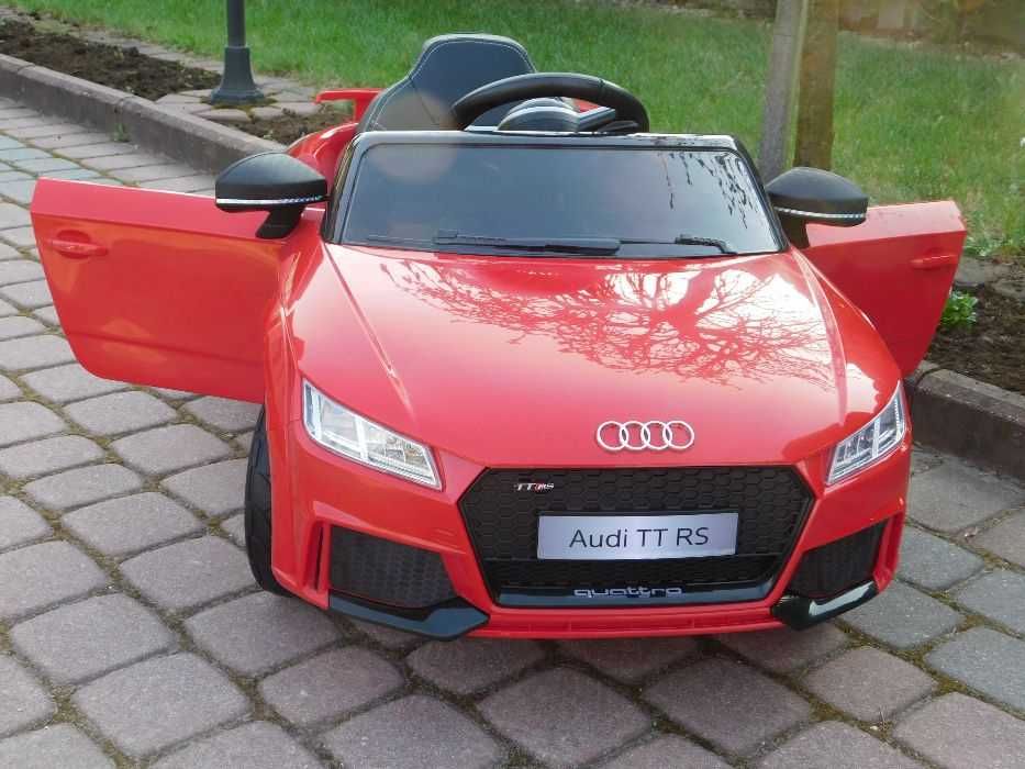 Autko na akumulator AUDI TT RS Pilot Skóra USB samochód dla dziecka