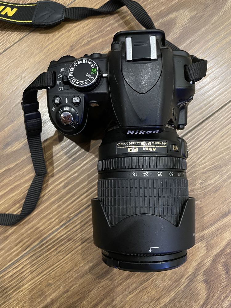 Lustrzanka Nikon D3100 obiektyw nikkor 18-105