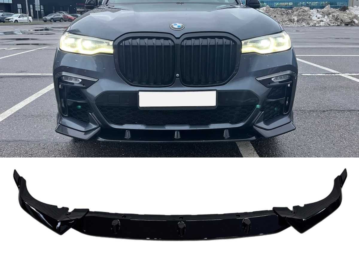 Юбка переднего бампера BMW X5 F15 G05 G07 X3M F97 X4M 98 губа накладка