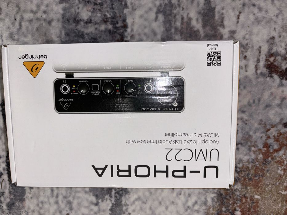 UMC22 U-Phoria Interfejs Audio Preamp MIDAS Behringer