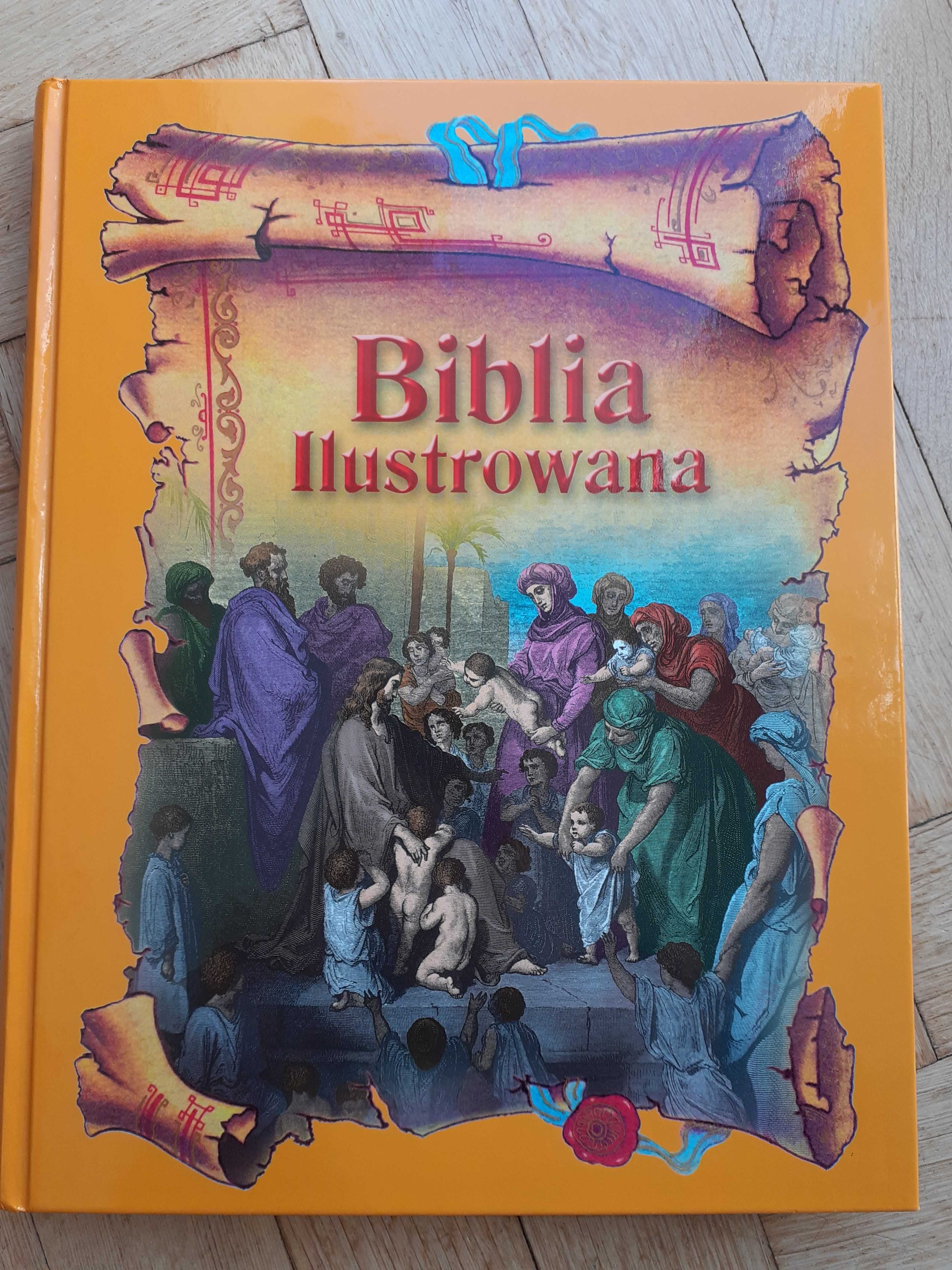 Biblia ilustrowana Stary i Nowy Testament na prezent, I Komunię