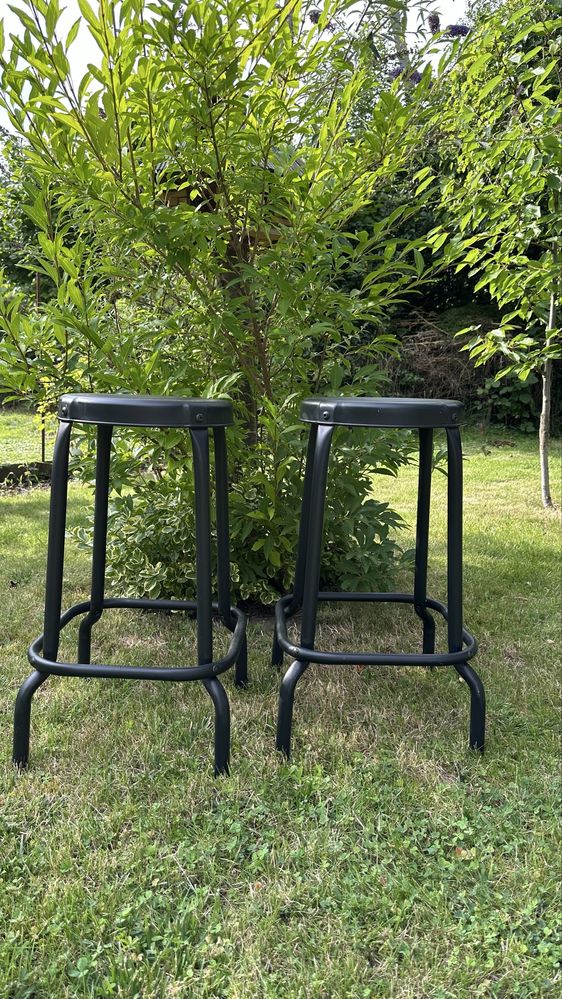 Stołki barowe hoker IKEA RASGOK czarne