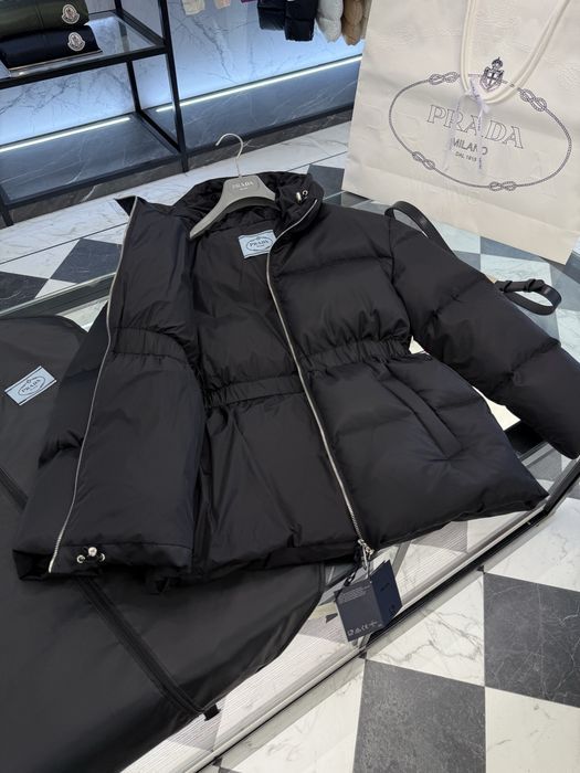 Пуховик Прада Prada жіночий натуральний качиний пух