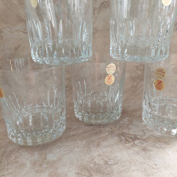 Kryształowe szklanki, sygnowane Zwiesel Echt Bleikristal 6 sztuk. Prze